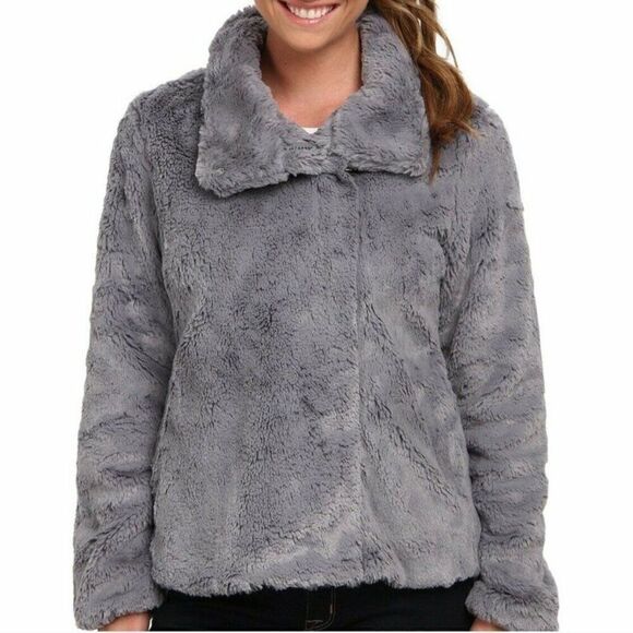 Patagonia Pelage Fleece Jacket Womens Size XS Dove Gray Full Zip High Neck - Picture 2 of 9